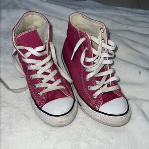 Kids Pink High-Top Sneakers